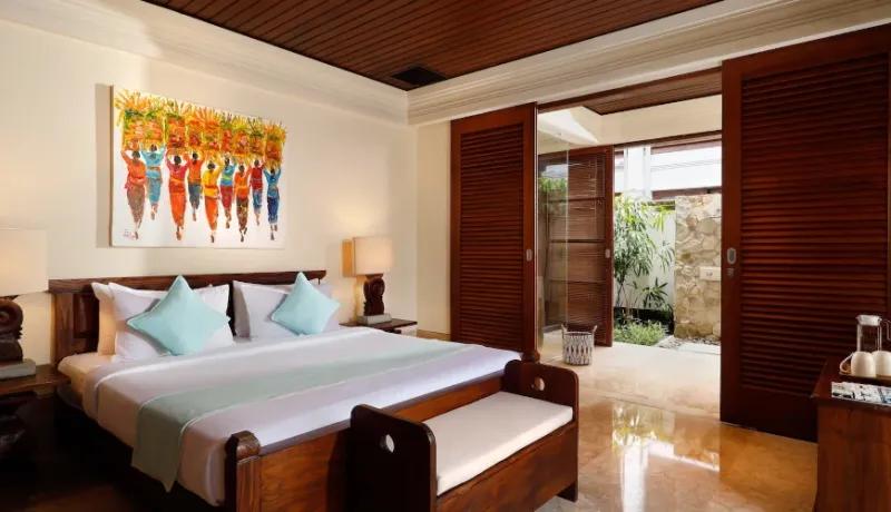 Comfortable twin bedroom Bali villa at Villa The Seven