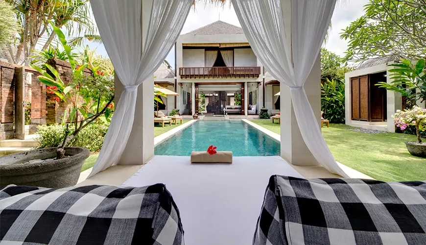Bali beachfront villas private pools at Majapahit Villa Raj