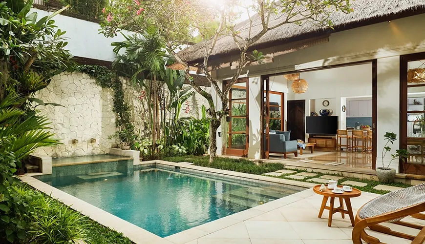 Luxury Bali villa with private pool and tropical garden at Villa Edward